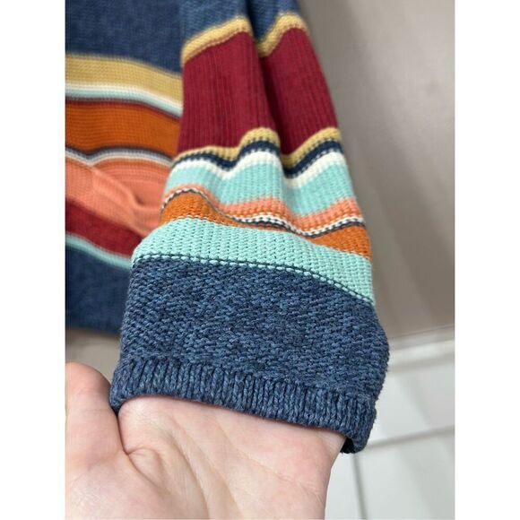 Pendleton Multi Stripe Shawl Button Up Cardigan Women's Large - Picture 4 of 13